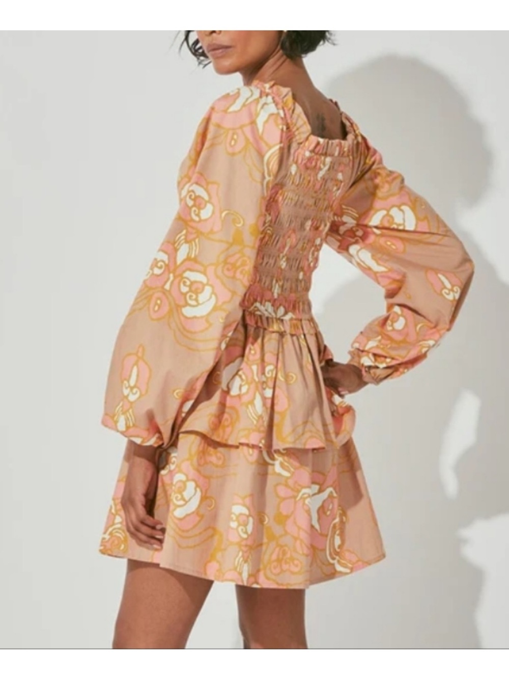 Cleobella Journee Mini Dress Abstract Rose S - Picture 2 of 12